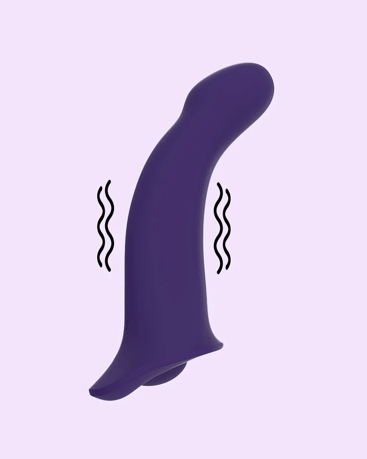Comze 2.0 - Vibrating Bendable Strap-On Dildo with Grinding Base®