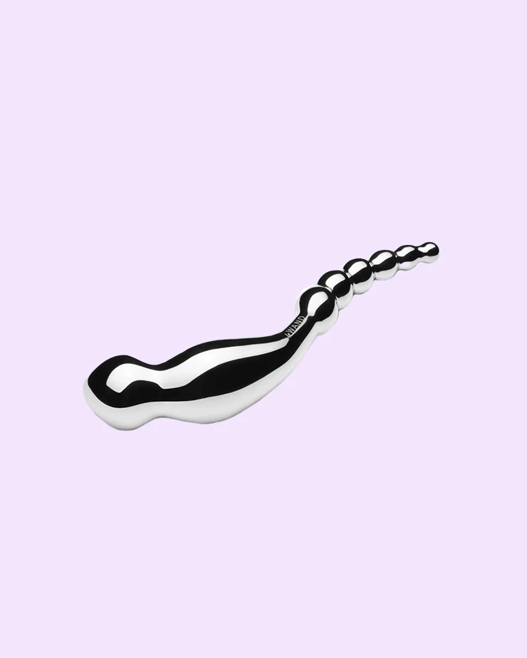 Le Wand Swerve - Beaded Stainless Steel Dildo - Image 3