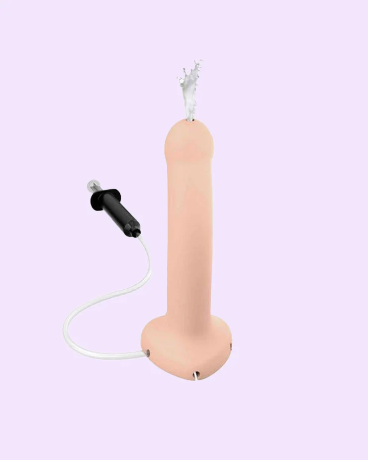 Squirting Silicone Strap-On Dildo - Image 2