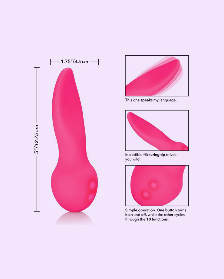 Flicker Pink - Rechargeable Vibrator - Image 2